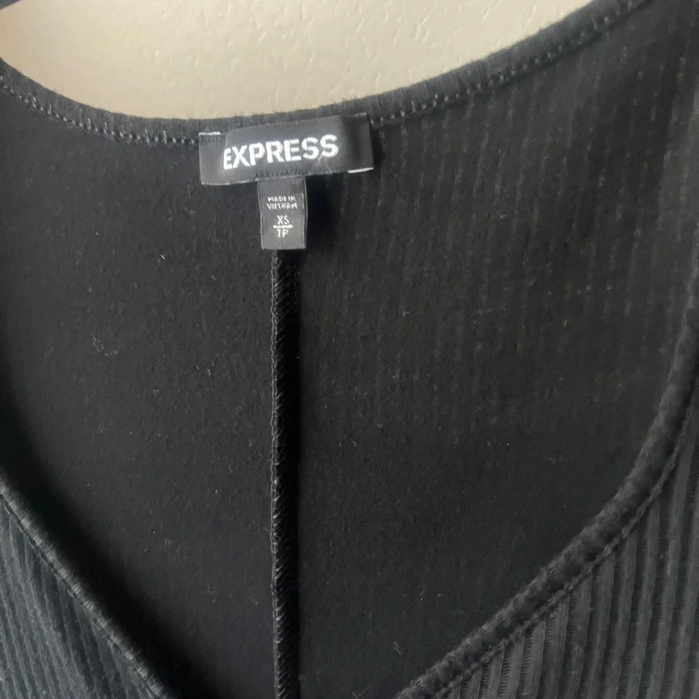 Express Black Button-Down Dress - size XS